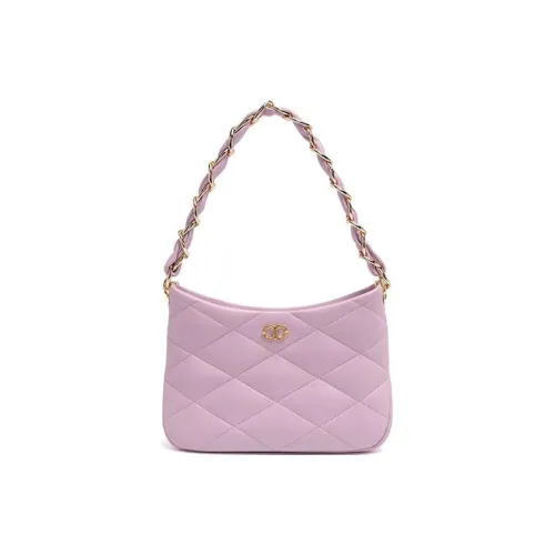 DILAKS Овчина Сумка через плечо Женская Вишнево-фиолетовая