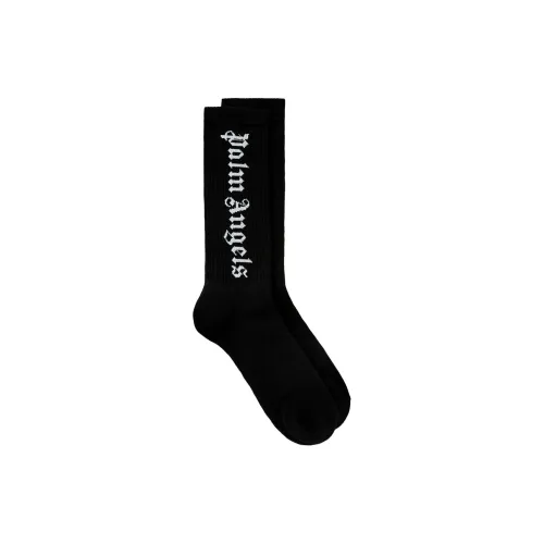 PALM ANGELS Черные мужские носки MID до икры