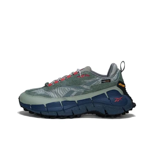 Reebok ZIG KINETICA 2,5 EDGE Беговые кроссовки Низкий верх Зеленый Унисекс