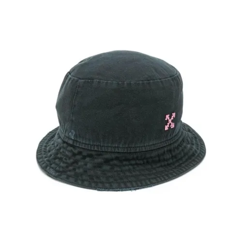 Off Белый Cotton Bucket Hats Унисекс