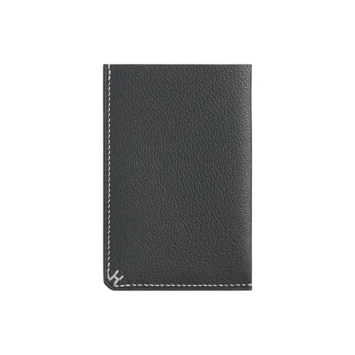 HERMES H Sellier Картхолдер Пыльно-серый Мужской
