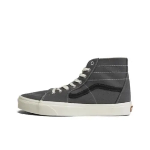 VANS SK8 HI Tapered Амортизация Износостойкие Высокие Кроссовки для скейтбординга Унисекс Серый