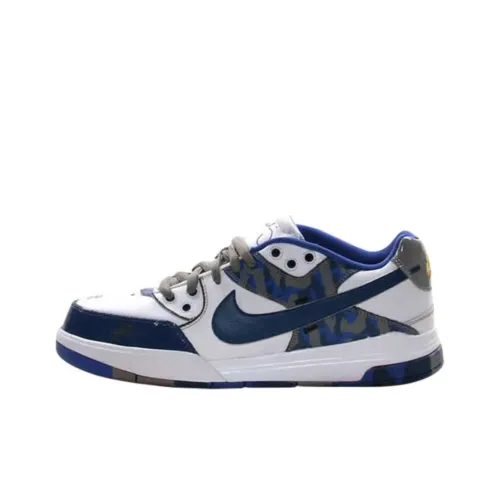 Nike Paul Rodriguez 3 Амортизация Износостойкие Низкие Кроссовки для Скейтбординга Унисекс Белый Синий