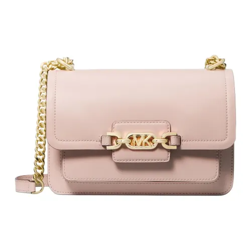 MICHAEL KORS Heather Коровья кожа Спилок Сумка через плечо Сумка на плечо Большая Женская Нюдово-розовая