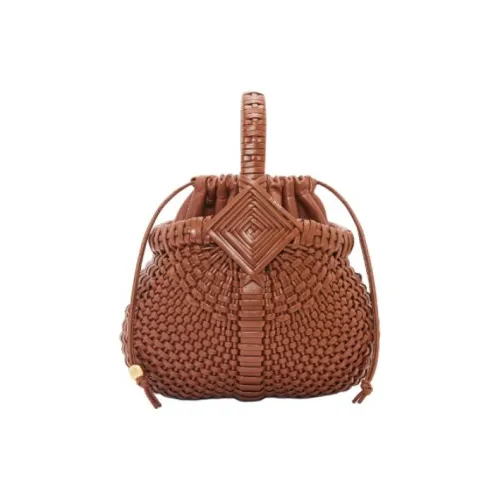 LOEWE Сумка из телячьей кожи сумка через плечо мини-сумка женская цвет темная умбра