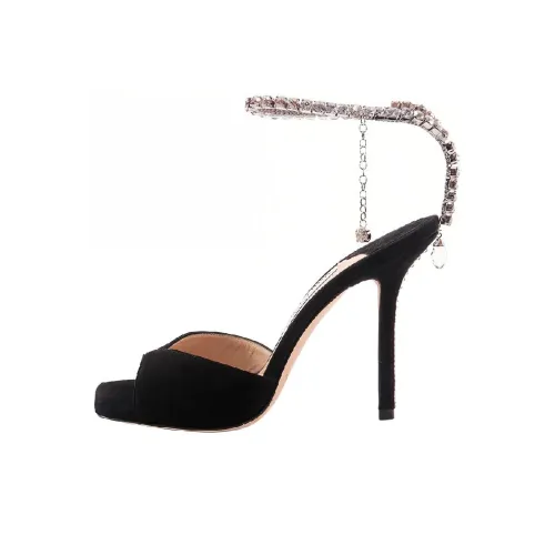 Jimmy Choo Saeda One Strap Sandals 10 см Женские Черные