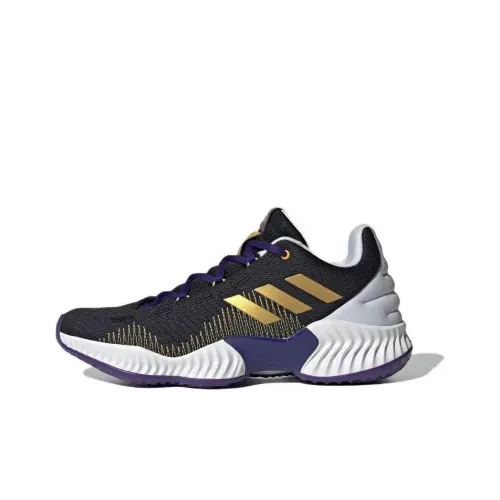 Adidas Pro Bounce 2018 Low Топ Баскетбольные кроссовки Унисекс Черный Золотой