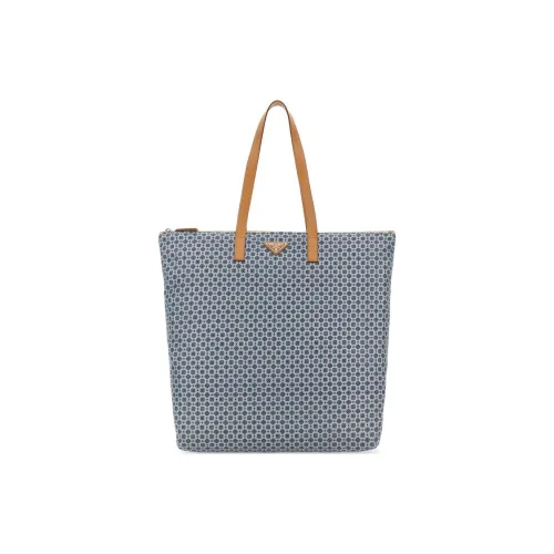 PRADA Переработанный нейлон Сумка через плечо Мужская Синяя Многоцветная