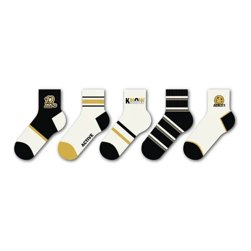 Vineberry Носки Crew Мужские 5 пар смешанные цвета