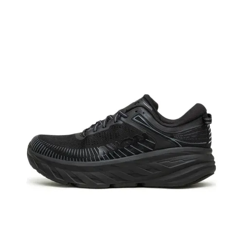 HOKA ONE ONE Bondi 7 Low Топ Беговые кроссовки Унисекс Черный