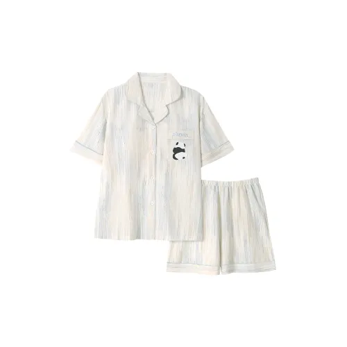 O'MESIK Летний комплект пижам Женская Айвори