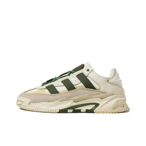 Adidas Originals Niteball Шокабассорс Антислип Резистентный к истиранию Низкий Топ Повседневная обувь Унисекс Коричневый Зеленый