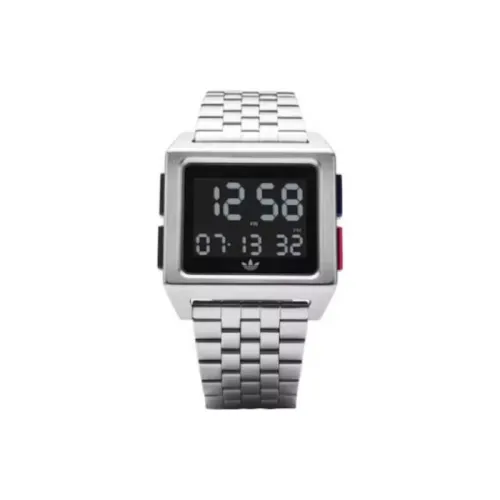 Adidas Кварцевые часы механизм ремешок из нержавеющей стали 36 мм черный циферблат унисекс модель Z012924 00