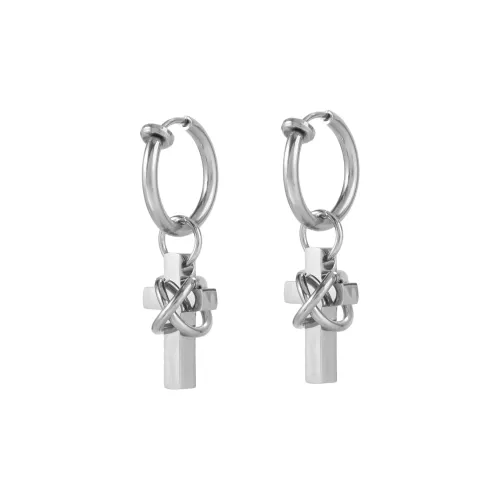 Cooraree Титановая сталь Нижняя заколка Серьги On Unisex