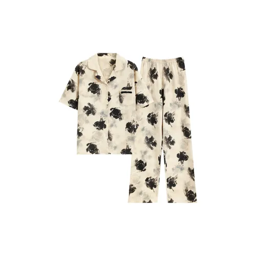 Mulong Family Пижамный комплект Женский Абрикос