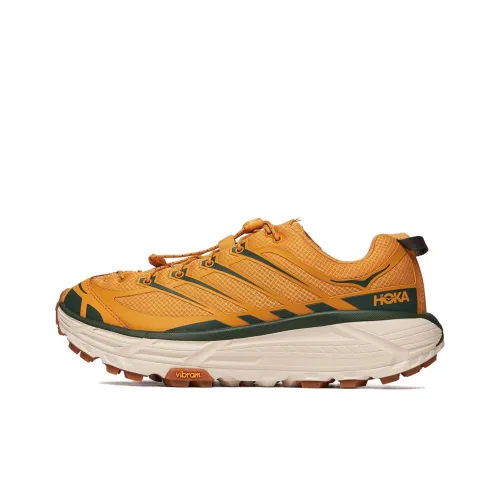 HOKA ONE ONE Mafate Three 2 Беговые кроссовки Низкий Топ Золотой Унисекс