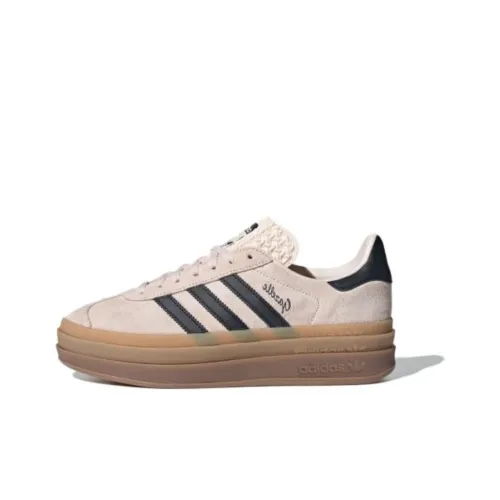 Adidas Originals GAZELLE BOLD Скейтборд Кроссовки Низкие Розовые Коричневые Женские