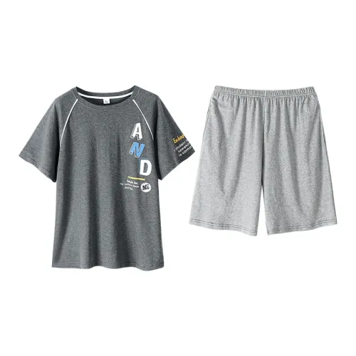 Huggy Kissy Пижамный комплект Мужской Фотиния серый