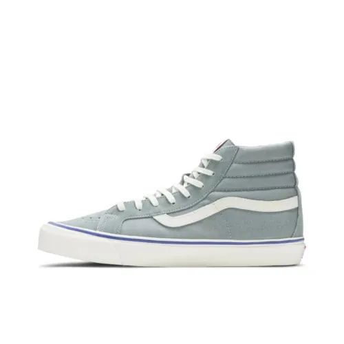 VANS Vault OG Sk8 HI LX 'Lead' Амортизация Износостойкие Высокие Кроссовки для Скейтбординга Унисекс Синий