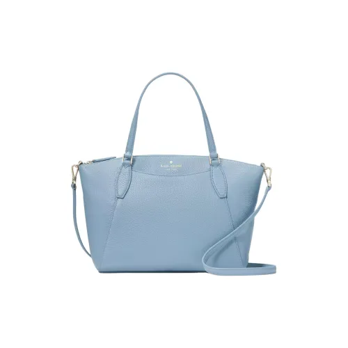 Kate Spade Litchi Grain Кожа Тоут Сумка Сумка для покупок Сумка Сумка через плечо Сумка через плечо Женская Полированная Синяя