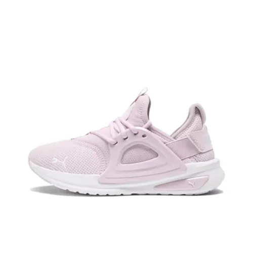 PUMA Enzo Shock Absorbers Slip-Resistant Abrasion-Resistant Low Top Беговые кроссовки Женские Розовые