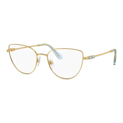 Swarovski Металл Кристалл Кошачий глаз Оправы для очков Унисекс Золото