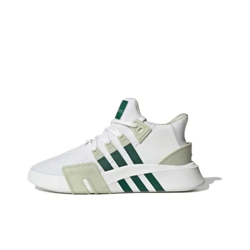 Adidas Originals Eqt Bask Adv Амортизаторы Уменьшающие Удар Резиновая подошва Противоскользящая Повседневная обувь Унисекс Белый Зеленый
