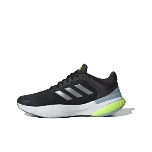 Adidas Response Super 3,0 Амортизация Устойчивый к истиранию Дышащие Низкие Кроссовки для бега Мужские Черные Серые
