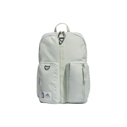 Adidas Переработанный полиэстер рюкзак унисекс лен зеленый и белый