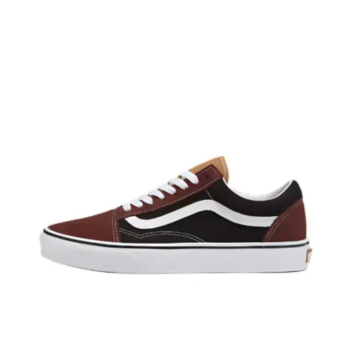 Vans Old Skool Collection Низкие Кроссовки для Скейтбординга Унисекс Черные Коричневые