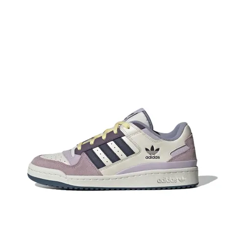 Adidas Originals FORUM LOW CL Обувь Амортизация Износостойкий Низкий Топ Винтажные Баскетбольные Кроссовки Женские Белый Фиолетовый