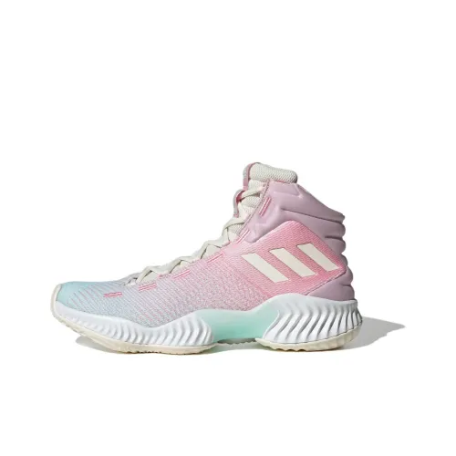 Adidas Pro Bounce 2018 Баскетбольные кроссовки MID Топ Розово-синий Унисекс