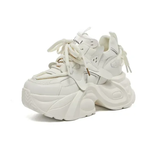 Стук для обуви Floral Language Дышащий Легкий Увеличение Высоты Низкий Топ Кроссовки с Толстой Подошвой Женские