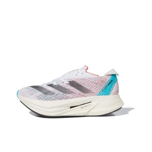 Adidas Adizero Prime X 2,0 Устойчивый к истиранию Низкий Топ Марафон Беговые кроссовки Унисекс Белый Синий