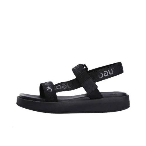 HUGO BOSS Пляжные сандалии Черные Женские