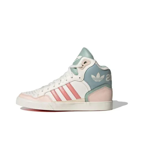 Adidas Originals Extaball Up Slip-on Resistant High Top Скейтборд Кроссовки Женские Белый Зеленый