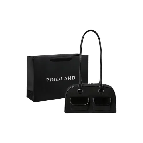 PINK·LAND ПУ (полиуретан) Сумка-тоут Сумка через плечо Женская Черный Белый Синий Кофейный