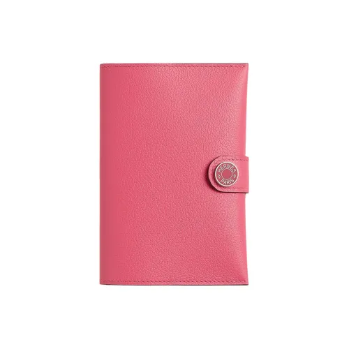 HERMES Кожа Evercolor Passport HOLDER Женские Azalea Розовый