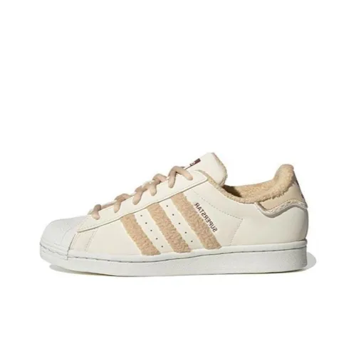 Adidas Originals SUPERSTAR Low Топ Скейтборд Кроссовки Женские Бежево-Коричневые