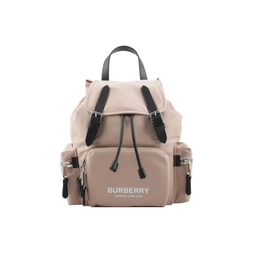 Burberry Нейлон Телячья кожа Рюкзак Унисекс Розовый