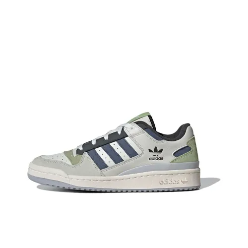 Adidas Originals FORUM Амортизация Износостойкие Низкие Кроссовки для Скейтбординга Унисекс Белый Зеленый Серый Синий