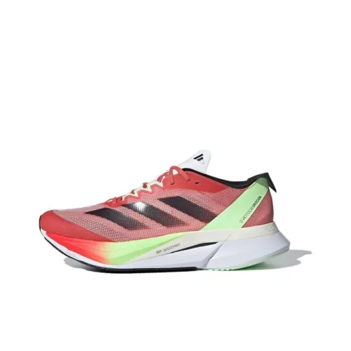 Adidas Adizero Boston 12 Дышащая Поддержка Низкий Топ Тренировка для Беговых На Длину Ноги Обувь Мужская Красная