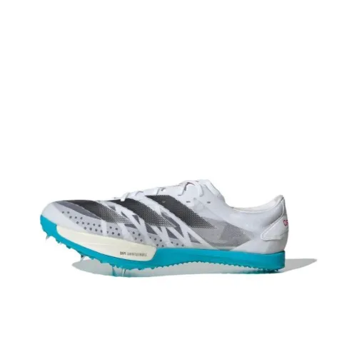 Adidas Adizero Ambition Low Топ Карбоновая плита Спринт Гоночные Беговые кроссовки Унисекс Серый Синий
