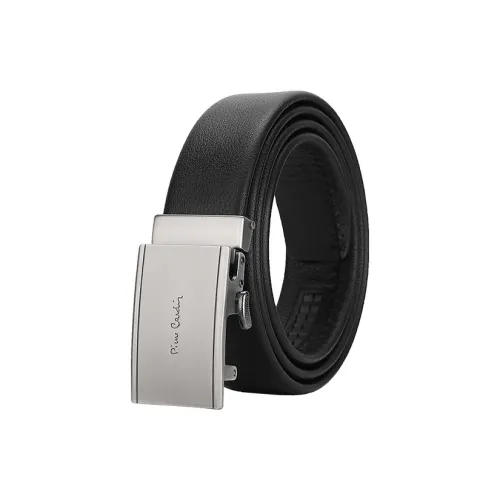 PIERRE CARDIN Мужской Новинка Бизнес Автоматическая застежка Настоящая коровья кожа Мужские брюки Ремень Мужской Черный