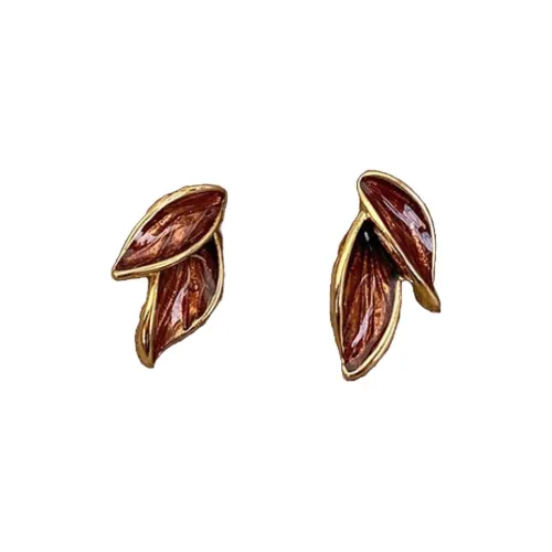 Серьги-гвоздики Vegetarian Alloy Women's