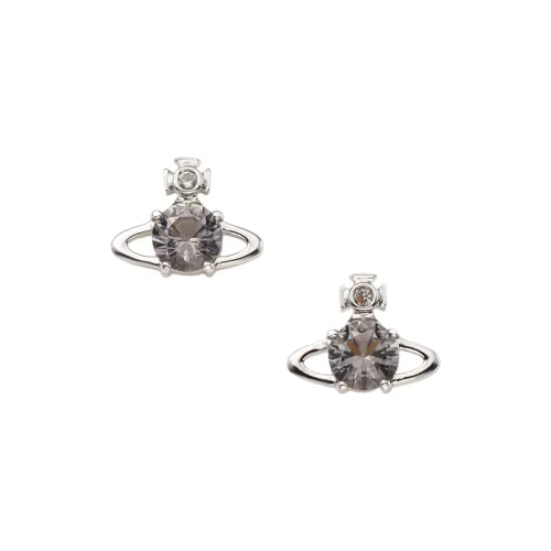 Vivienne Westwood Rhinestone Stud Earrings Женское Серебро