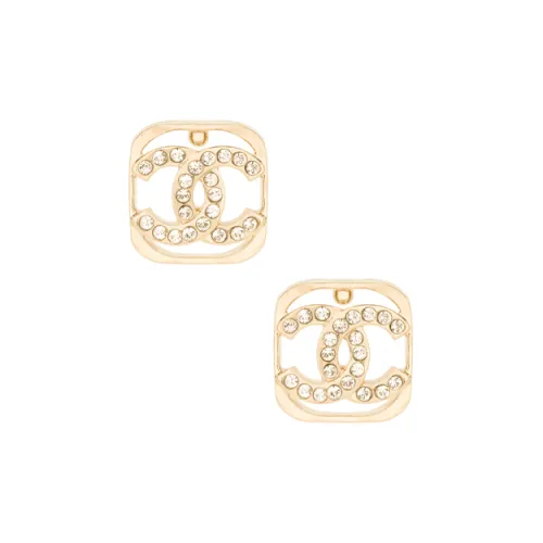 CHANEL Металл Стразы Серьги-гвоздики Женские