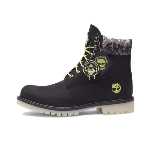 Timberland PREMIUM 6 Inch Кружево Вверх Водонепроницаемый Ботинок Устойчивый к Износу Амортизаторы Crew Аутдор Мужской Черный