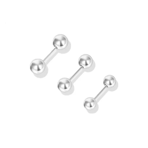 ZWU Титановые стальные серьги-гвоздики женские