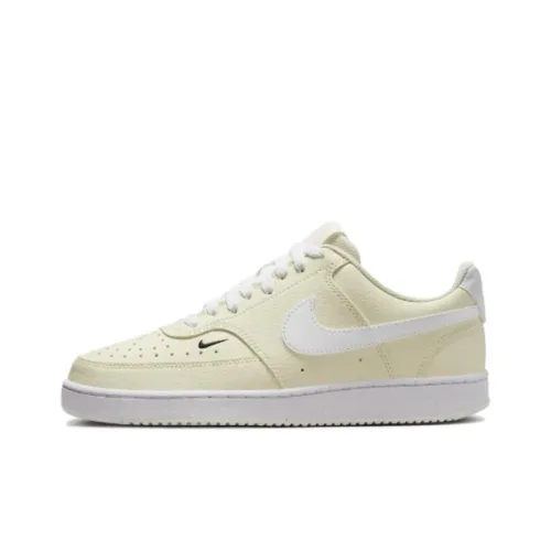 Nike Court Vision Low Скейтборд Кроссовки Низкие Верх Белый Желтый Женские